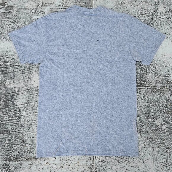 DOM Men Tee Gray Cotton Short Sleeve Crew Neck T Shirt I DONT GIVE A Size S NEW - Picture 6 of 8